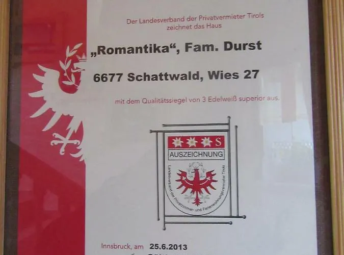 Haus Romantika 아파트 *